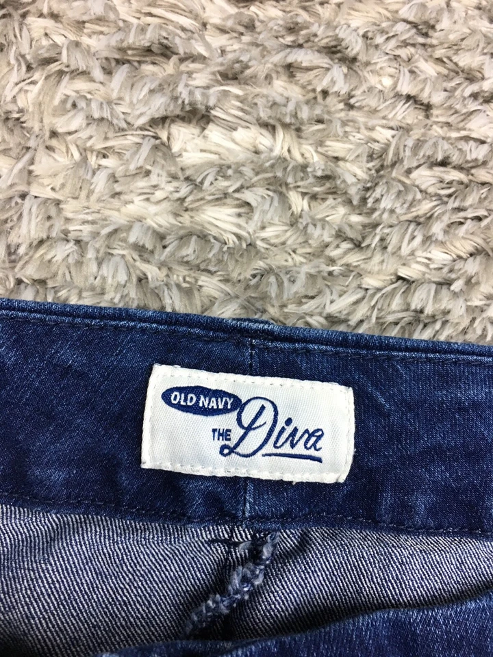 Pantalones de mezclilla ajustados Old Navy The Diva para mujer talla 6 lavado medio Foto 4 de 4