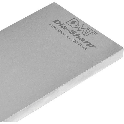 DMT DiaSharp 8'' x 3'' x 0.38'' Fine/Extra Coarse Grit Bench Sharpening Stone D8F-X