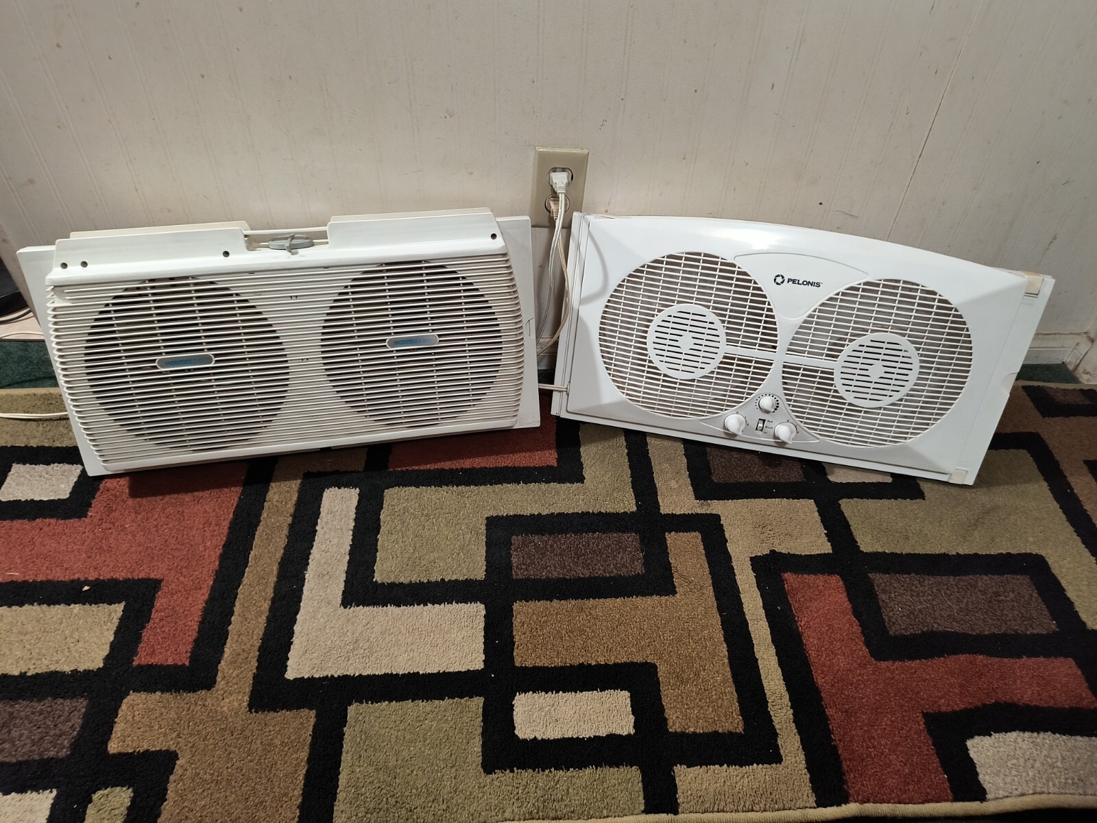 Lot of 2 Dual Fan Window Fans eBay