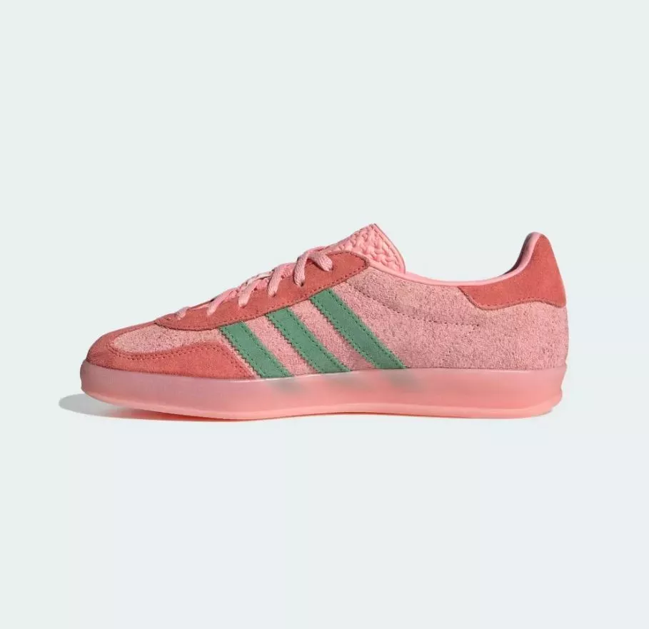 Size 11 - adidas Gazelle Indoor Pink Spark Preloved Green W for