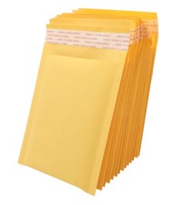 Coolpkg 150 PCS #000 4x7 in Kraft Bubble Mailer Shipping Envelopes  Made in USA