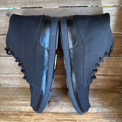 New Mens Olukai Nalukai Kapa Black Canvas Comfort Chukka  display picture 3