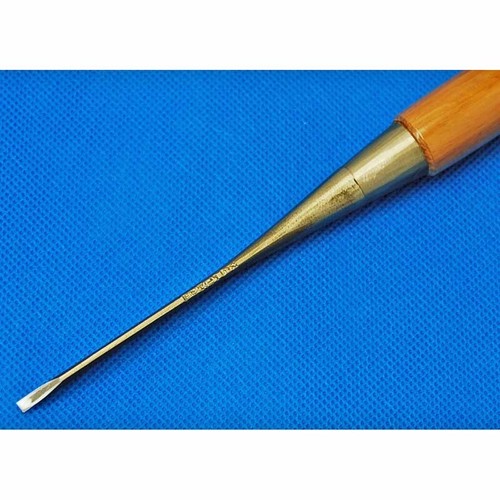 Tasai Oire Nomi Japanese Bench Chisel Polished Finish Blue Steel Red Oak 田斎 追入鑿 - Afbeelding 12 van 63
