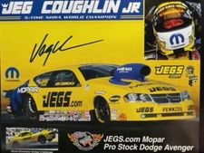 VRHTF NHRA "SIGNED BY JEG COUGHLIN "JEGS.COM" PRO STOCK" HAND OUT