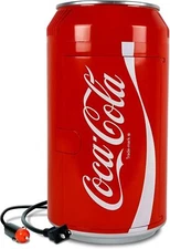 Coca-Cola 8 Can Portable Mini Fridge w/ 12V DC and 110V AC Cords, 5.4L (5.7 qt)