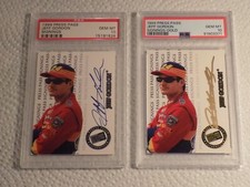 JEFF GORDON PSA 10 GEM MINT 1999 PRESS PASS SIGNINGS GOLD  95/100  BLACk 231/400