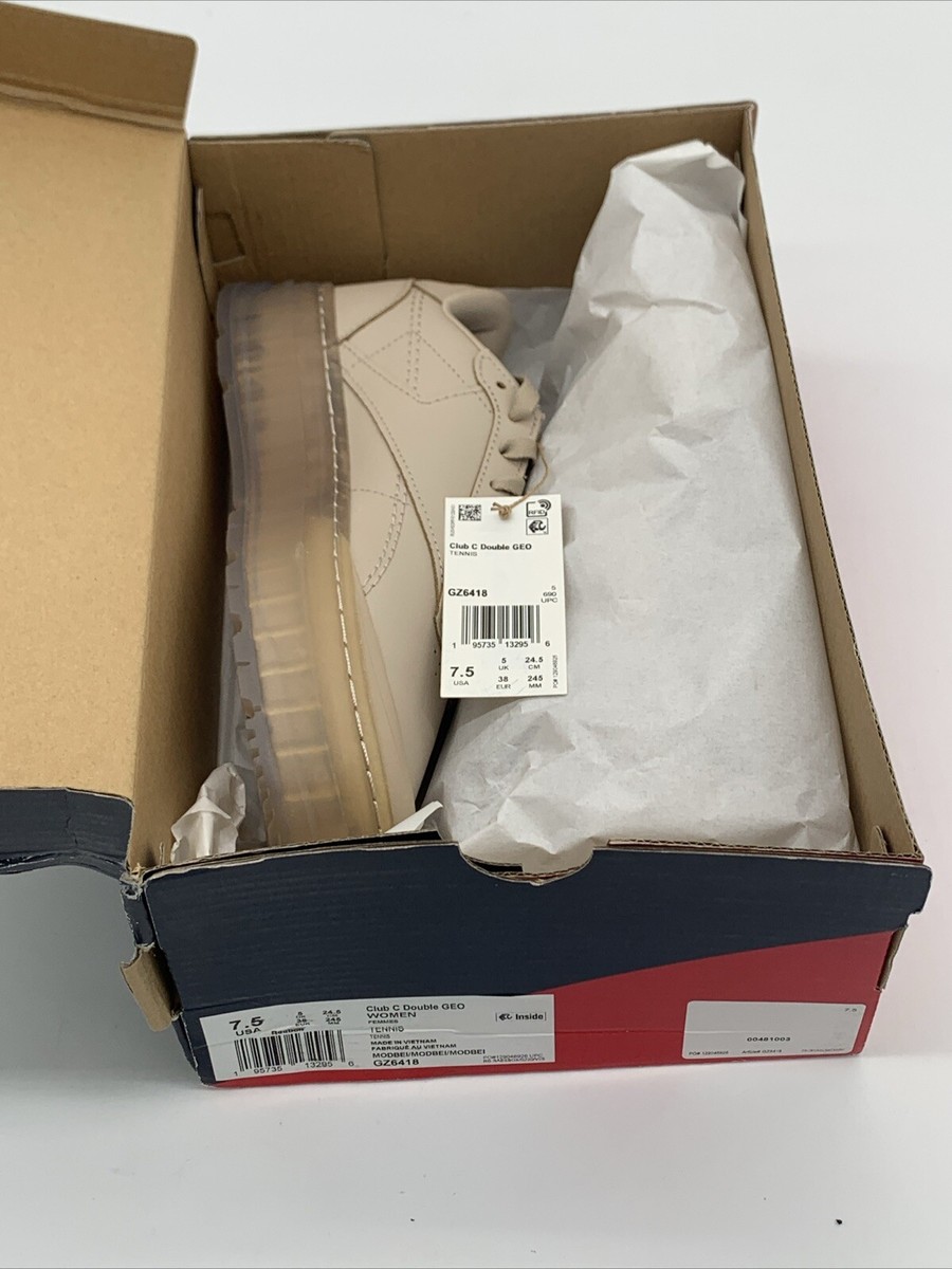 リコ Reebok Club C Double Geo Women's Shoes Modern Beige GZ6418 Brand