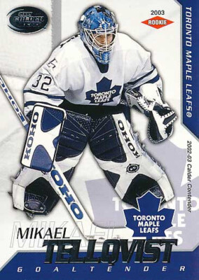 2002-03 Pacific Calder SILVER #148 MIKAEL TELLQVIST - x/299 -Toronto Maple Leafs