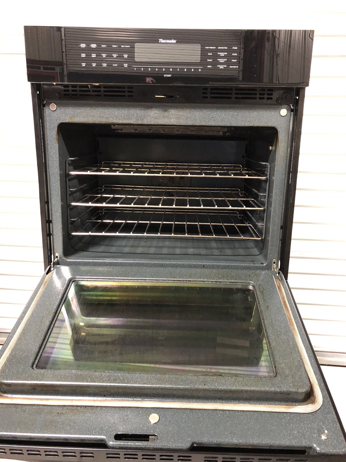 thermador 30 series stainless steel double convection wall oven
