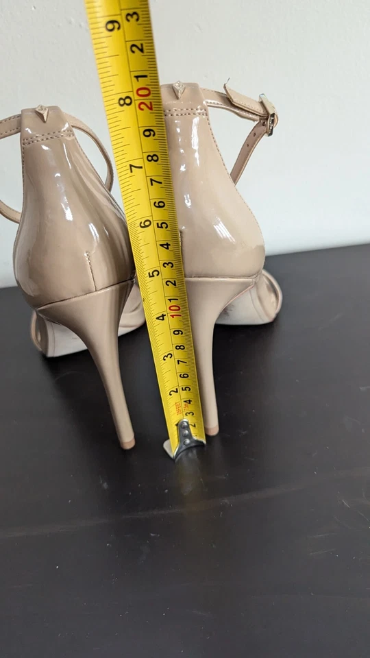  Sam Edelman Patti Nude Leather Ankle Strap Heels Size 10M - Image 4 of 4