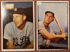 1953 Bowman Color #20 Don Lenhardt #127 Kryhoski St. Louis Browns Baseball Cards