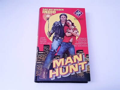 Man Hunt - Sag nie wieder Indio 1984 VHS German PAL UFA Video Hartbox Manhunt