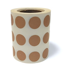 Kraft Paper Stickers - Blank 1/2" Round for Arts and Craft - 500 Labels