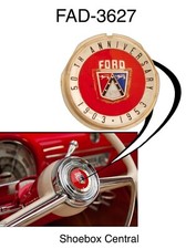 1953 Ford Car 50th Anniversary Horn Ring Emblem New 1953 Ford Car 50th Anniversary Horn Ring Emblem New