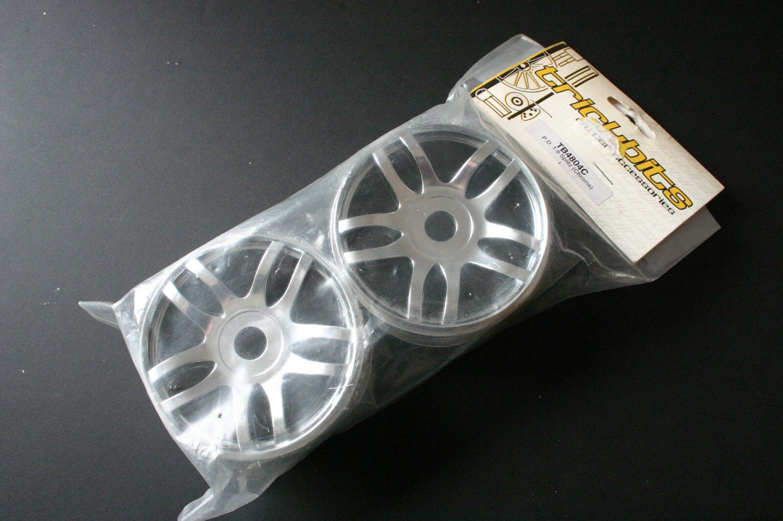 Trickbits TB4804C 1:8th Splitz Chrome Wheel Rims