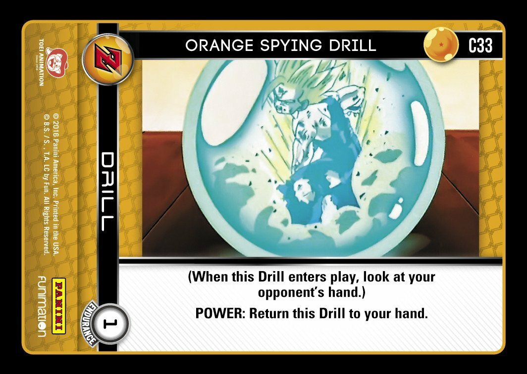DBZ Dragon Ball Z TCG Panini Awakening C33 Orange Spying