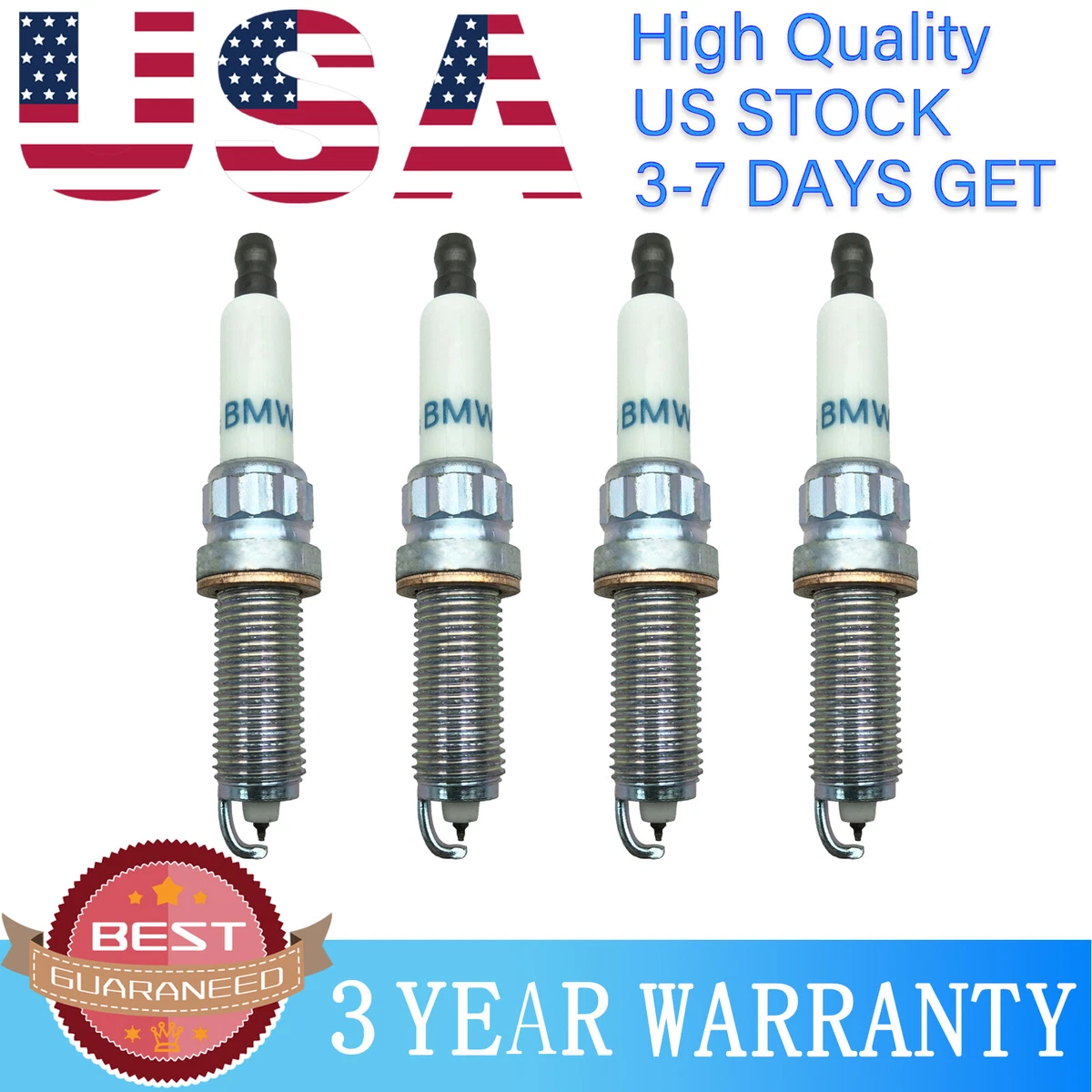 Set of 4PCS OE Fine Wire Double Platinum Spark Plugs FOR BMW 