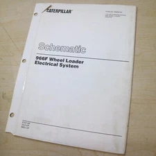 Caterpillar 966F Wheel Loader Electrical System Schematic manual shop diagram