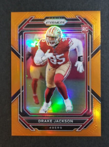 2022 Panini Prizm Football Orange Drake Jackson #396 SGC 8.5