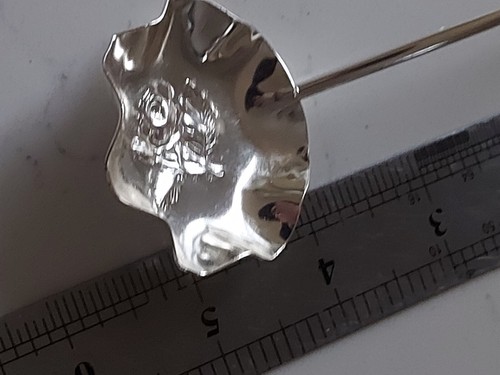 Mayell Silver Plated Jam Spoon Floral Delicate England 5" - Picture 6 of 6