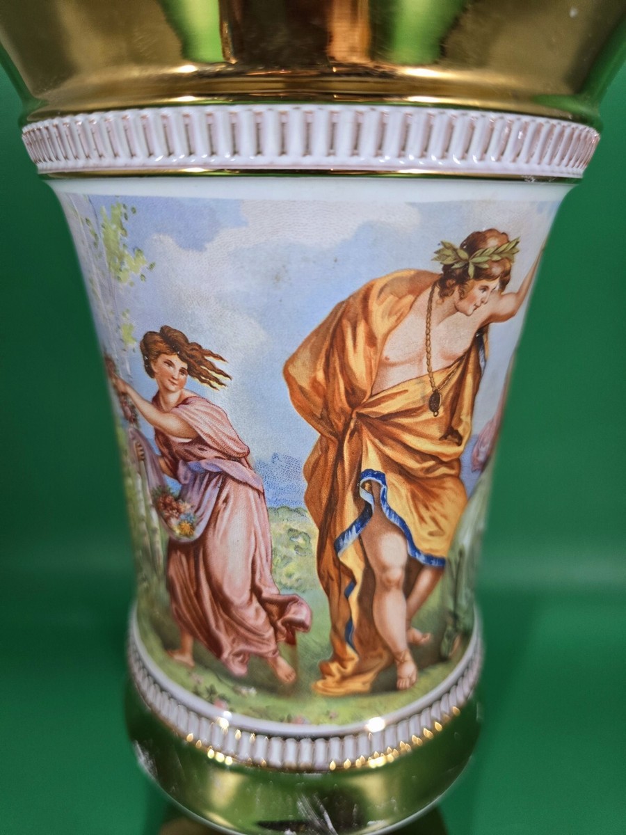 Handmade IL Verrocchio Florentine Vase with Gold Leaf c. 1960s