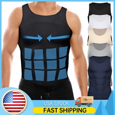 Shaper Mens Body Shaper Toning T-Shirt Ultra Durable Tanks Compression Underwear