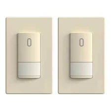 ELEGRP Single-Pole Occupancy Sensor, PIR Infrared Motion Activated (2-Pack)