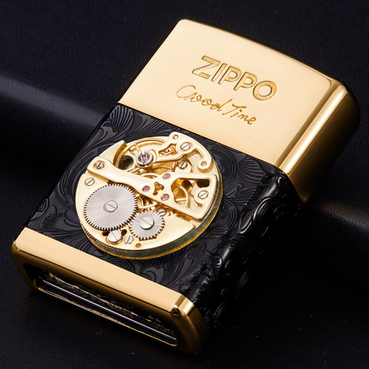 Engraved Copper Windproof Collectible Gift - 2 Colors