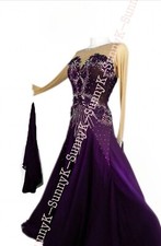 Handmade Dance Dress/Standard Ballroom Competition smooth Waltz Tango Costume