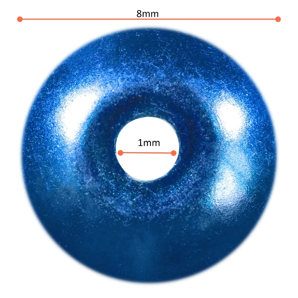 8mm HIGH QUALITY Round Glass COLOURFUL PEARL BEADS x 100 Crafts BUY 2 GET 1 FREE - Image 2 of 3