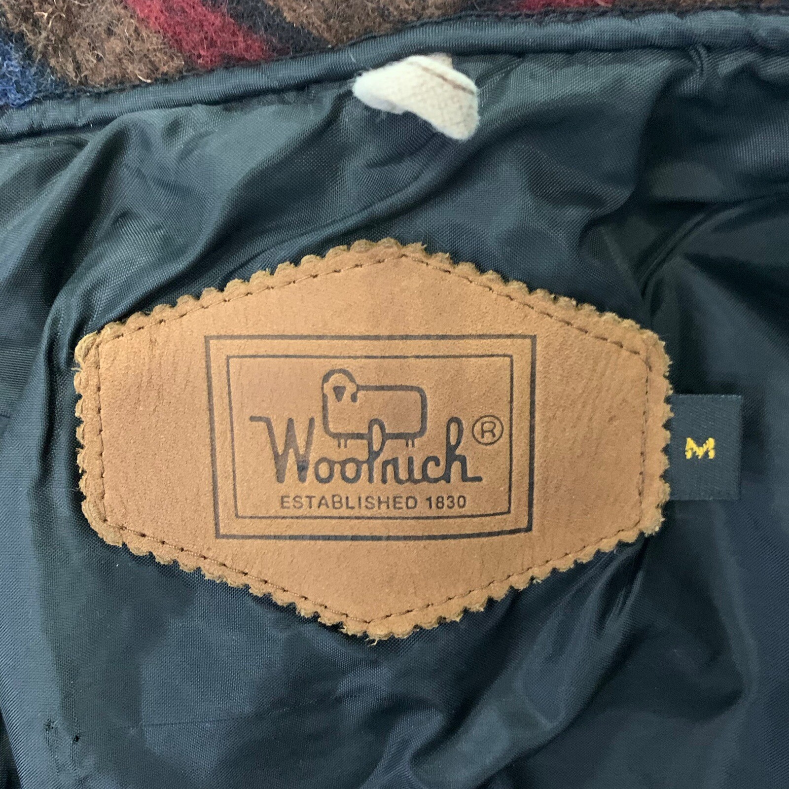 Vintage WOOLRICH Aztec Southwest Cowboy Boots Wool Blend Blanket Jacket Coat M image 9