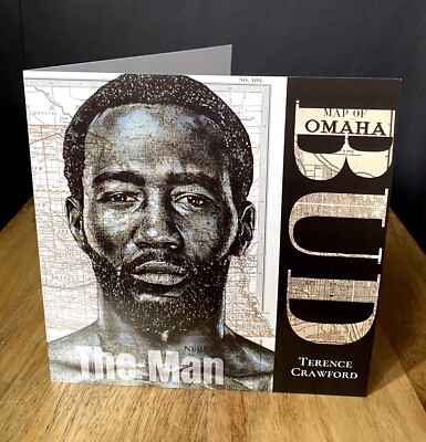 Terence Crawford Inspirierter Gruß Geburtstag Karte Stift Zeichnung Karte von Omaha Boxen