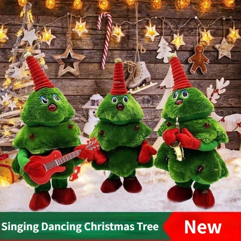 Electric Singing Dancing Light Up Christmas Tree Music Doll