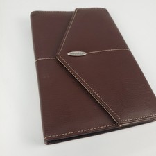 Rolodex Business Card Portfolio Notebook Brown Organizer