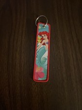 Disney Ariel Little Mermaid Keychain, Embroidered Tag 5  Kawaii Key Bag Charm