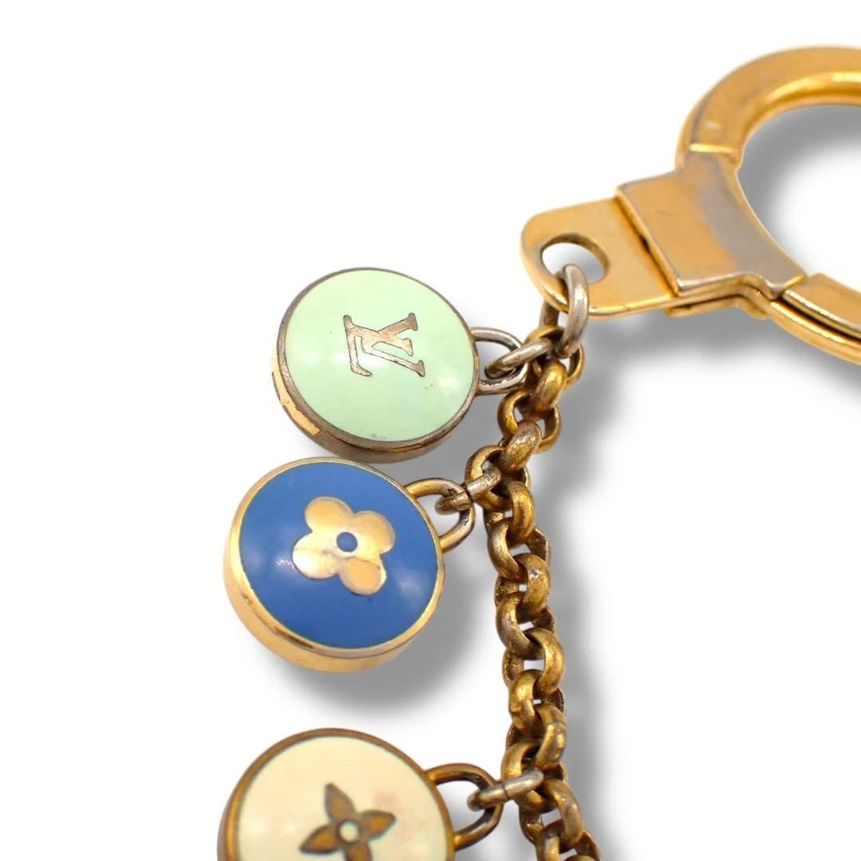 Porte-clés breloque sac LOUIS VUITTON Porto Cle Chenne Pastille M65380 Occasi... - Photo 4/4