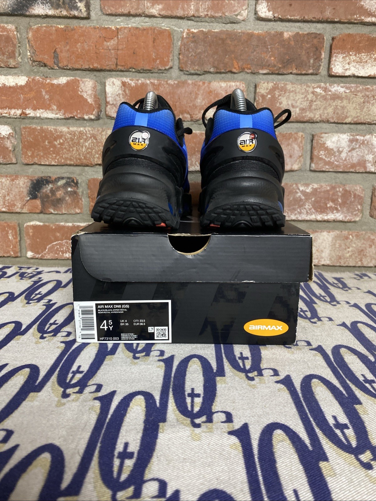 Size 4.5Y  - Nike Air Max DN8 Hyper Royal GS Preowned Original Box HF7310 003 image 4
