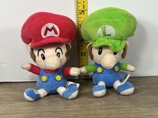 Nintendo Baby Mario  Baby Luigi Plush Set San-Ei Toys Figures Bundle