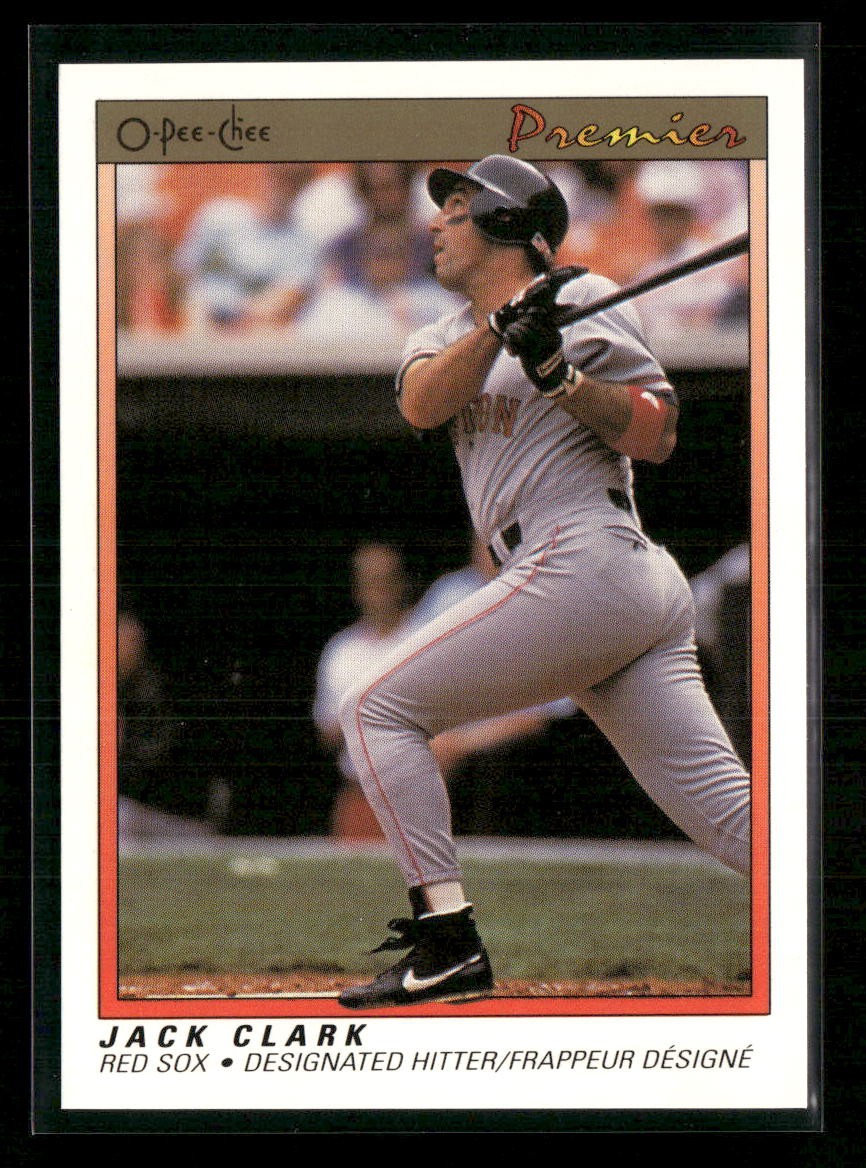Jack Clark 1991 O-Pee-Chee Premier #21 Boston Red Sox