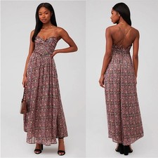 NEW For Love & Lemons Joelle Floral Maxi Dress (Size Medium)