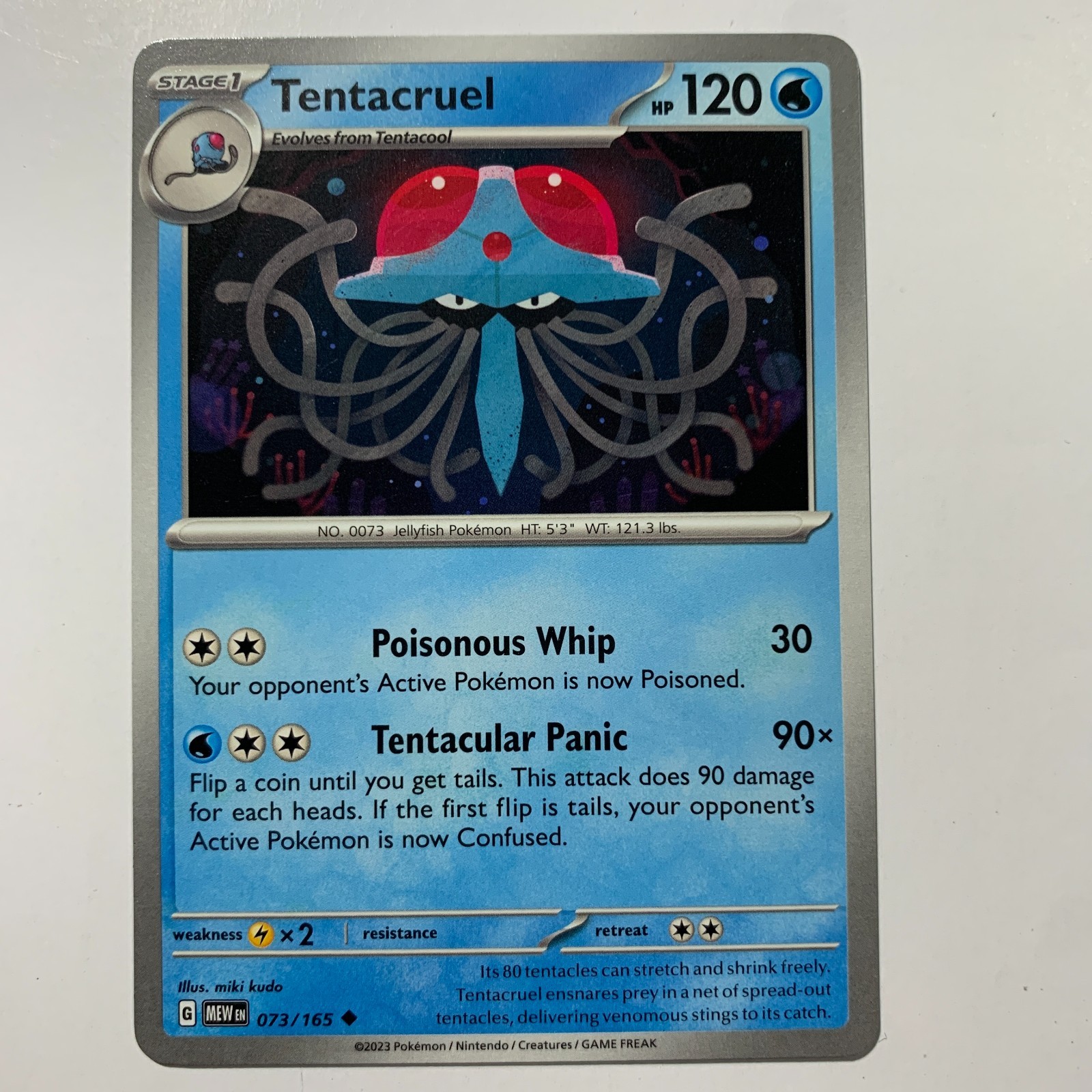 Tentacruel 073/165 Scarlet & Violet-151 Mint Pokémon Card