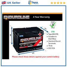 EFB Car Battery fits SUBARU XV SOLTERRA LEGACY 1.6 2.0 2.2 1989 on Stop Start