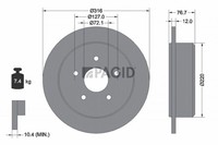 2X Pagid Bremsscheibe 55277N FüR Jeep Wrangler 3 JK CRD RWD
