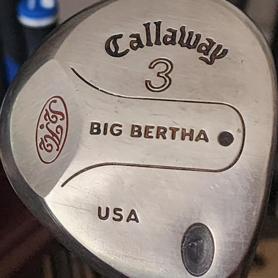 CALLAWAY ORIGINAL BIG BERTHA S2H2 3 WOOD WITH A CALLAWAY R GRAPHITE SHAFT CALLAWAY ORIGINAL BIG BERTHA S2H2 3 WOOD WITH A CALLAWAY R GRAPHITE SHAFT