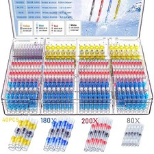 500PCS Waterproof Solder Stick Seal Sleeve Heat Shrink Butt Wire Connectors Kit