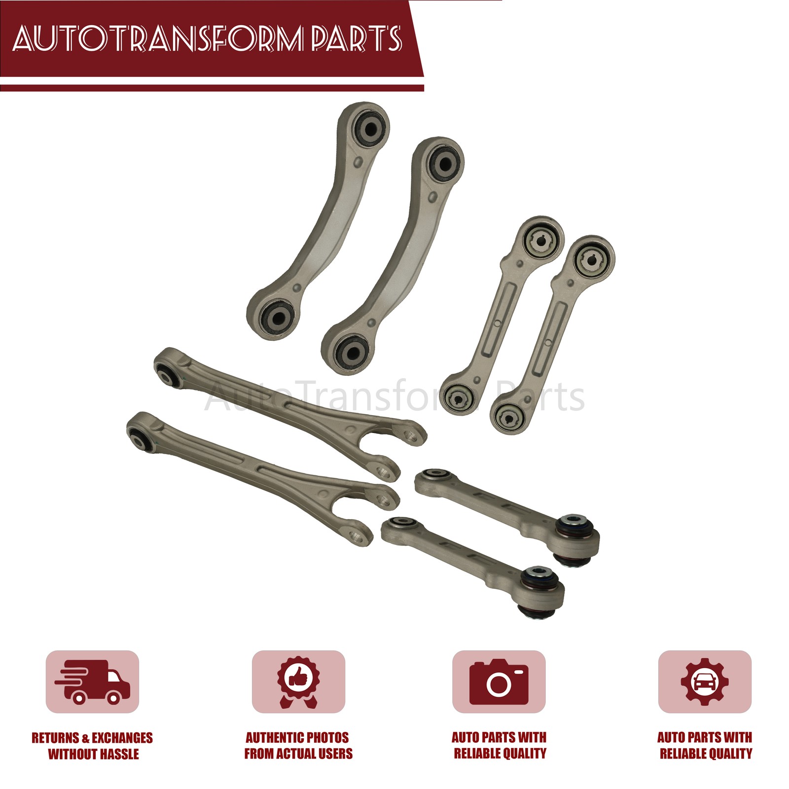 8PCS Rear Suspension Control Arm Kit For 2017+ Maserati Levante US