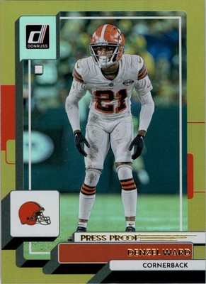 2022 Donruss Press Proof Premium #214 Denzel Ward - FB