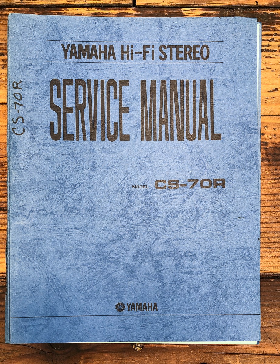 Yamaha CS-70R Stereo Service Manual & Parts List *Original*