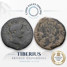 Roman Provincial Bronze Dupondius - Commagene 14-37 AD - Tiberius