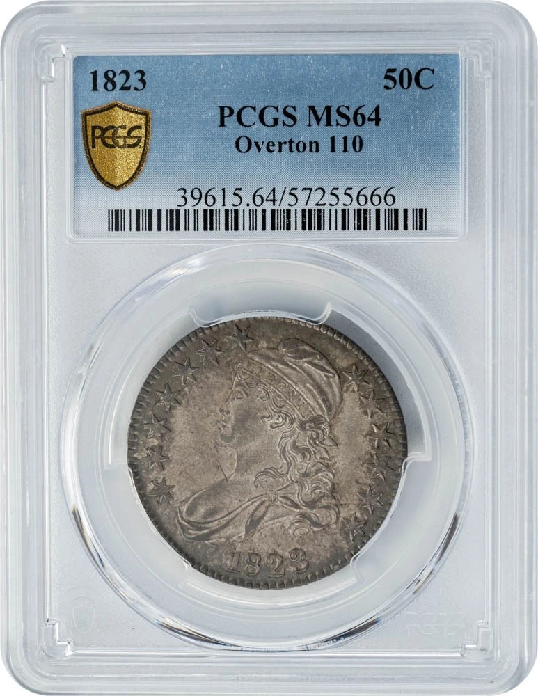 1823 Capped Bust Half 50c O-110 MS64 Secure PCGS 950218-5